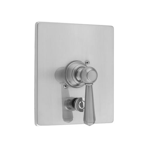 Rectangle Plate With Hex Lever Trim For Pressure Balance Cycling Valve With Built-in Diverter (J-DIV-CSV), Vintage Bronze (VB)