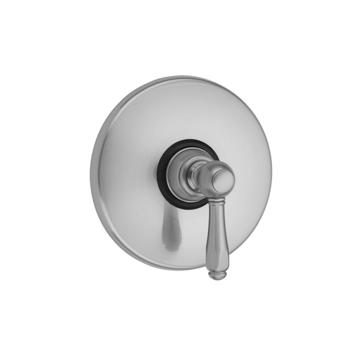 Round Plate With Smooth Lever Trim For Pressure Balance Cycling Valve (J-CSV), Caramel Bronze (CB)