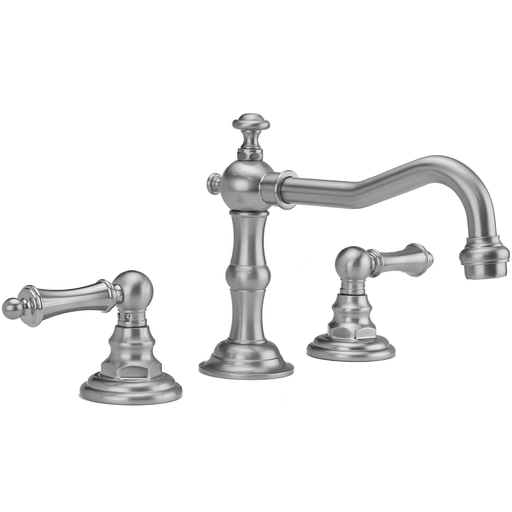 Roaring 20's Faucet with Ball Lever Handles & Fully Polished & Plated Pop-Up Drain, Antique Brass (AB)