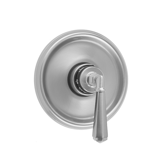 Round Step Plate With Hex Lever Trim For Thermostatic Valves (J-TH34 & J-TH12), Satin Copper (SCU)