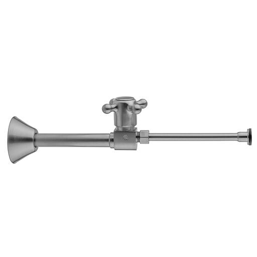 Quarter Turn Ceramic Disc Straight 1/2" Copper (Sweat fit) x 3/8" O.D. Toilet Supply Kit with Cross Handle and 12" Supply Tube, Antique Copper (ACU)