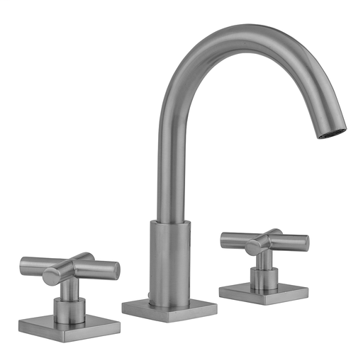 Uptown Contempo Faucet with Square Escutcheons & Contempo Slim Cross Handles, Sedona Beige (SDB)