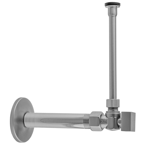 Quarter Turn Angle Pattern 3/8" IPS x 3/8" O.D. Toilet Supply Kit with Square Handle, 12" Supply Tube, Escutcheon, Bronze Umber (BU)