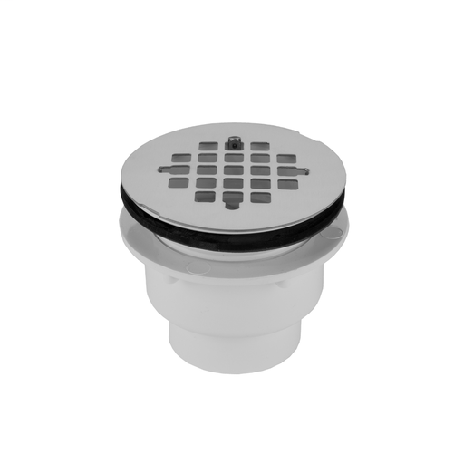 2" PVC Large Body Complete Shower Drain with Snap in Drain Plate (Glue), Bombay Gold (BG)