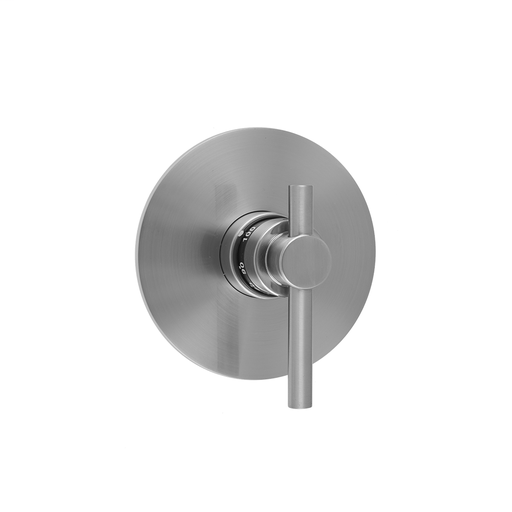 Round Plate with Contempo Low Peg Lever Trim for Thermostatic Valves (J-TH34 & J-TH12), Polished Gold (PG)
