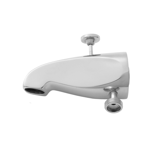 Brass Diverter Tub Spout with Handshower Outlet, Satin Nickel (SN)