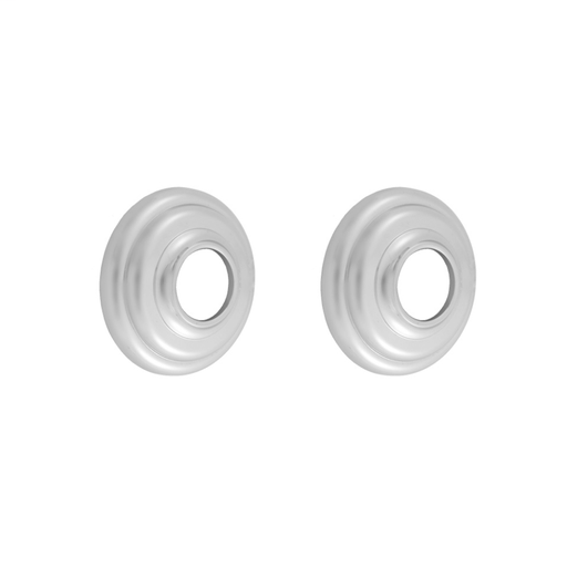 Brass Traditional Shower Curtain Rod Flanges, Polished Gold (PG)