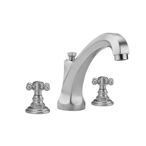 Westfield Roman Tub Set with High Spout and Ball Cross Handles, Satin Copper (SCU)