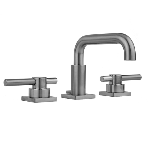 Downtown Contempo Faucet with Square Escutcheons & Peg Lever Handles, Polished Chrome (PCH)
