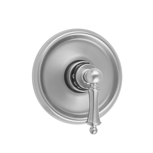 Round Step Plate With Ball Lever Trim For Thermostatic Valves (J-TH34 & J-TH12), Oil-Rubbed Bronze (ORB)