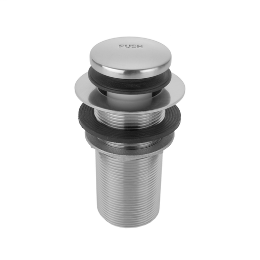 Extra Long Thread Toe Control Drain Strainer - 3" Long Thread, Pewter (PEW)