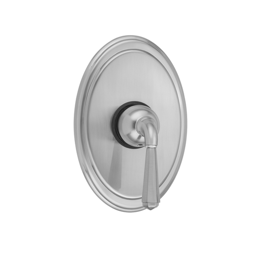 Oval Plate With Hex Lever Trim For Pressure Balance Valve (J-PBV), Pewter (PEW)