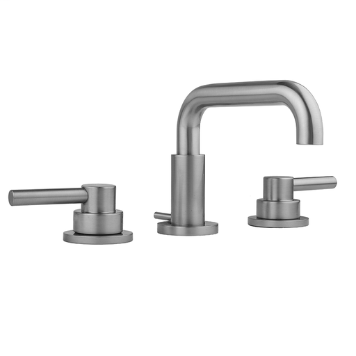 Downtown Contempo Faucet with Round Escutcheons & Low Contempo Lever Handles, Antique Copper (ACU)