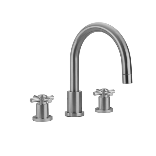 Contempo Roman Tub Set with Contempo Cross Handles, Matte Black (MBK)