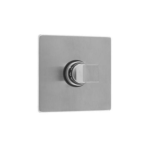 Square Plate with CUBIX® Cube Trim for Thermostatic Valves (J-TH34 & J-TH12), Polished Brass (PB)