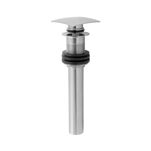 Finger Touch Square Lavatory Drain, Satin Chrome (SC)