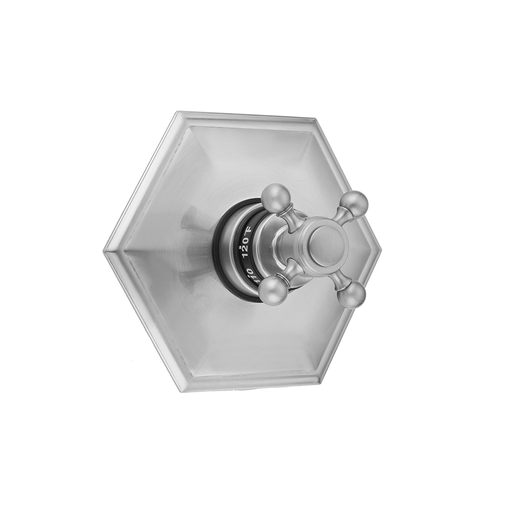 Hex Plate with Ball Cross Trim for Thermostatic Valves (J-TH34 & J-TH12), Bombay Gold (BG)