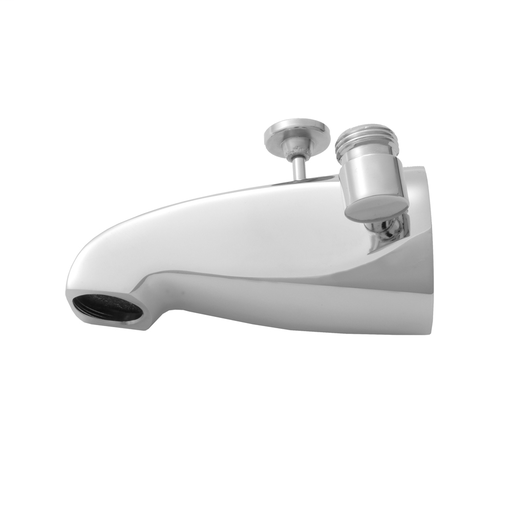 Brass Diverter Tub Spout with Side Handshower Outlet, Satin Copper (SCU)