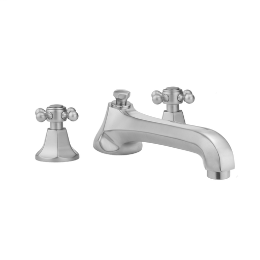 Astor Roman Tub Set with Low Spout and Ball Cross Handles, Black Nickel (BKN)