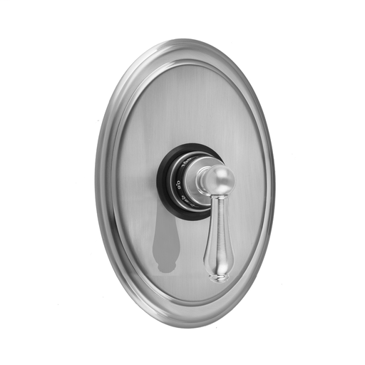 Oval Plate With Regency Lever Trim For Thermostatic Valves (J-TH34 & J-TH12), White (WH)
