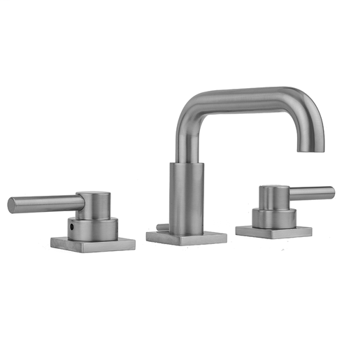 Downtown Contempo Faucet with Square Escutcheons & Contempo Lever Handles, Satin Gold (SG)