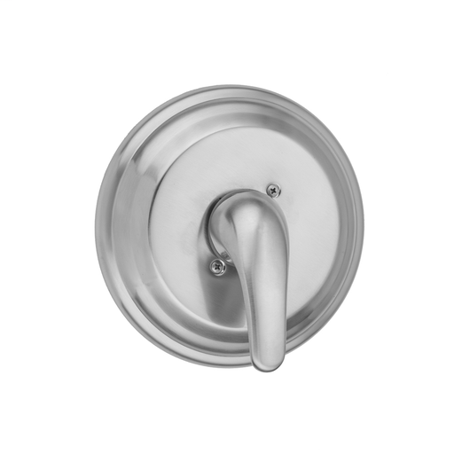 Round Step Plate With Flat Lever Trim For Pressure Balance Valve (J-PBV), Black Nickel (BKN)