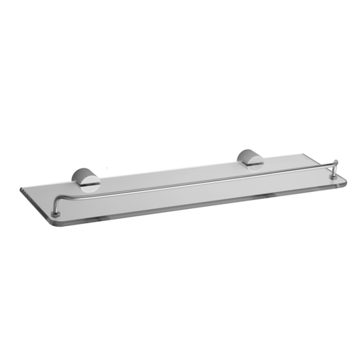 Contempo II Glass Shelf with Wire Rail, Polished Chrome (PCH)
