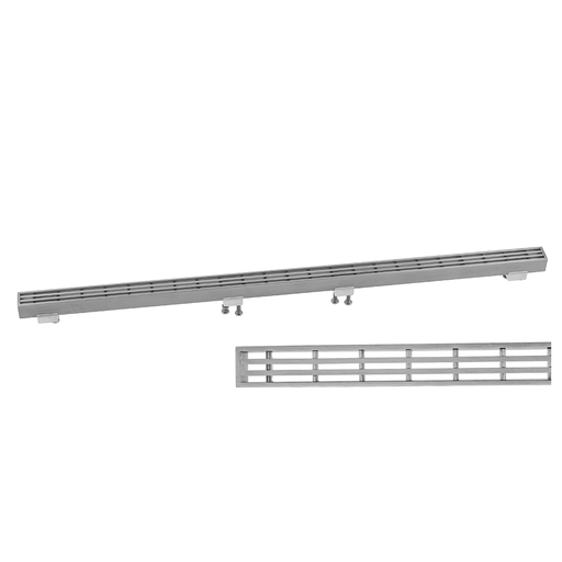 Slim 42" Channel Drain Bar Grate, Brushed Stainless (BSS)