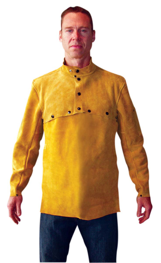 Cape Sleeve/Bib - Leather - Clothing - Cowhide - Length 12 in, Width 10 in, Height 3.5 in