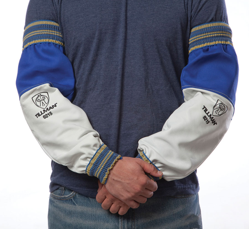 Sleeves - Cotton/Leather - Clothing - Flame Retardant FR7A®/Cowhide - Length 11.5 in, Width 8.5 in, Height 1 in
