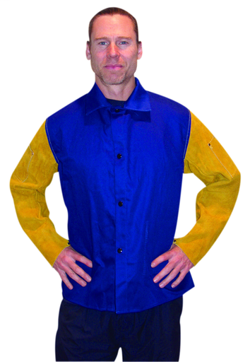 Jacket - Cotton/Leather - Clothing - Flame Retardant FR7A®/Cowhide - Length 11 in, Width 10 in, Height 2.75 in