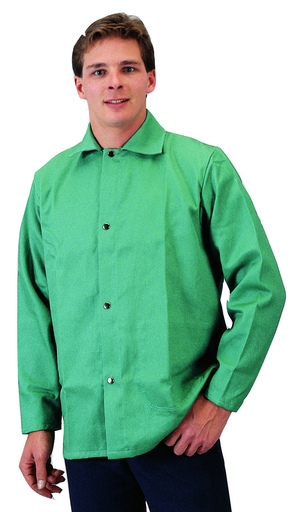 FR Cotton Welding Jacket - Cotton - Clothing - Flame Retardant FR7A® - Length 12.5 in, Width 11 in, Height 1 in