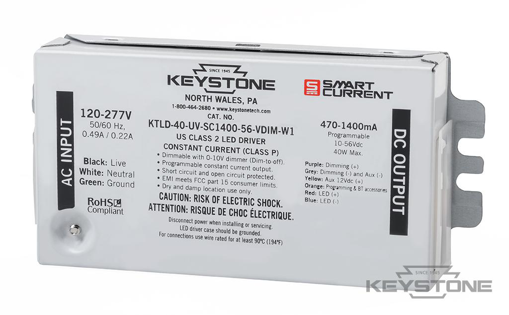 Product image for KEYSTE KTLD-40-UV-SC1400-56-VDIM-W1 LED DRIVER
