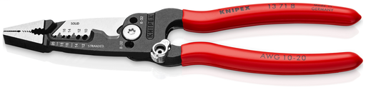 Product image for KNIPEX 13-71-8 10-20AWG WIRE STRPR