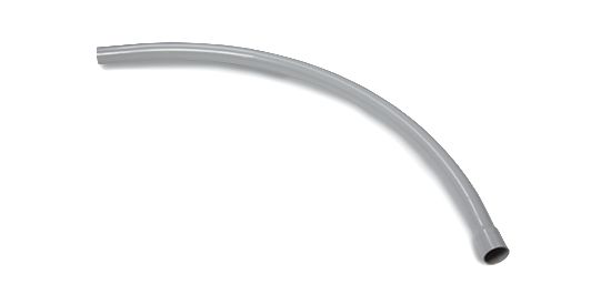Product image for PVC 2-1/2 Inch Elbow, Schedule 40, Bell End, 90 Degree, 36 Inch Radius