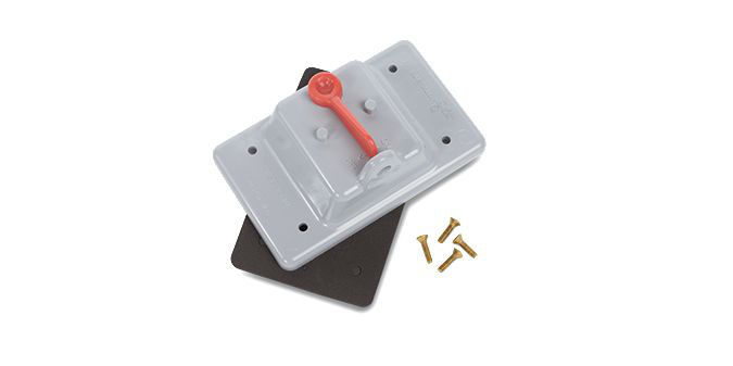 Product image for MULTIFIT 078904 PVC WP SING. GANG C