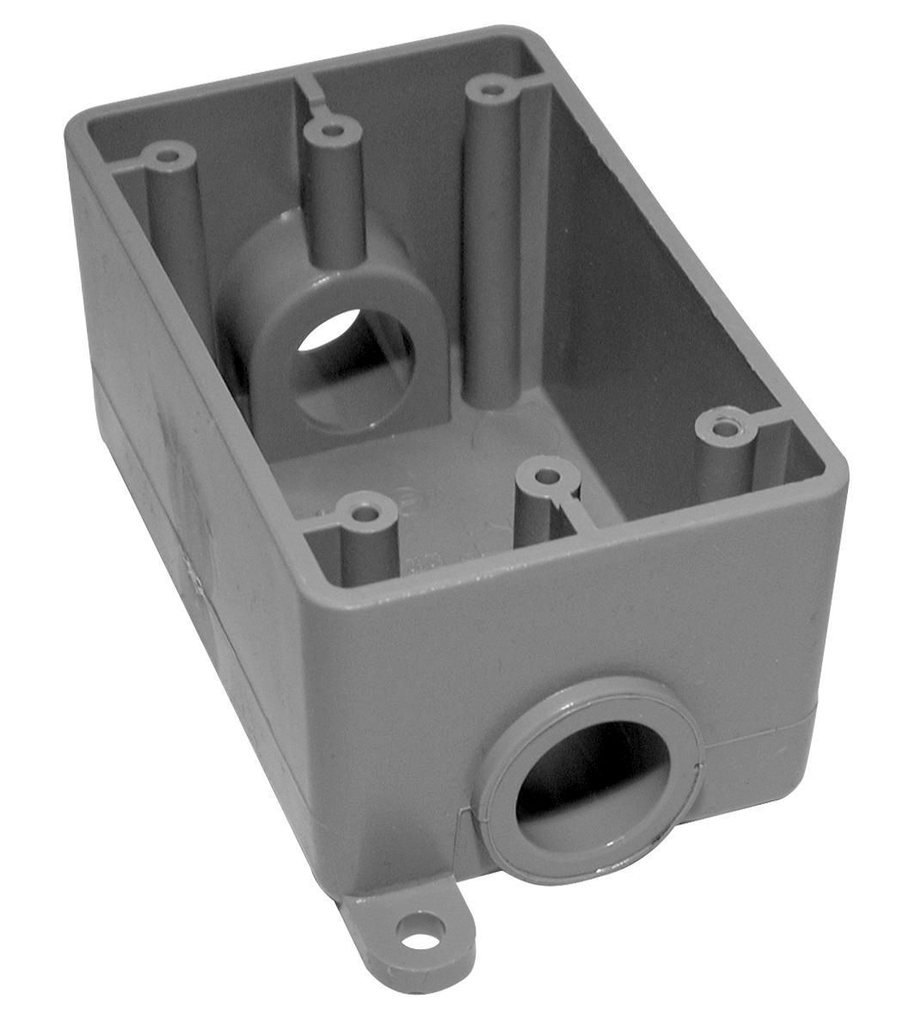 IPEX 078227 3/4 Inch Hub 17 In. PVC 1-Gang Conduit Box