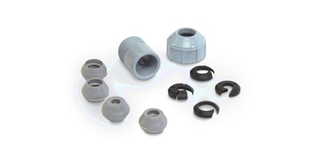 Product image for MULTIFIT 278102 PVC STRAIN RELIEF C