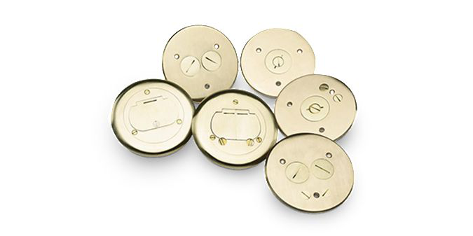 Product image for IPX 178096 BRASS DUP. REC. COVER W/