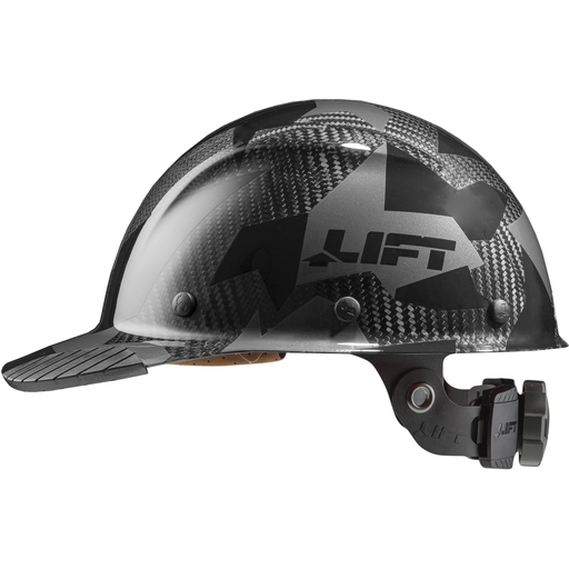 LIFT Safety HDCC-20CK DAX Carbon Fiber Hard Hat, Full Black Camo, 2.25 lb Weight