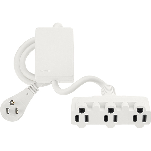 Lutron MRF2-15APS-3-WH 120 VAC 15 Amp 1/2 Hp 3-Outlet White Plug-In Appliance Module Lutron MRF2-15APS-3-WH 120 VAC 15 Amp 1/2 Hp 3-Outlet White Plug-In Appliance Module