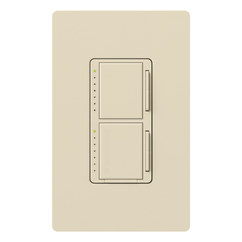 Lutron MA-L3L3-LA 300 W 120 Volt Light Almond 1-Pole Incandescent/Halogen Digital Fade Dimmer Lutron MA-L3L3-LA 300 W 120 Volt Light Almond 1-Pole Incandescent/Halogen Digital Fade Dimmer