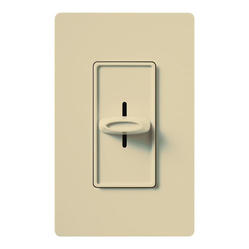 Product image for Lutron Electronics S-600-IV 600 W 120 Volt Ivory 1-Pole Incandescent/Halogen Slide Dimmer