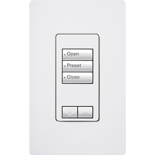 Lutron Electronics RRD-W3BRL-WH 30 Foot 0.5 Amp 120 VAC 0.6 W 3-Button White Wall Mount Designer Keypad Lutron Electronics RRD-W3BRL-WH 30 Foot 0.5 Amp 120 VAC 0.6 W 3-Button White Wall Mount Designer Keypad