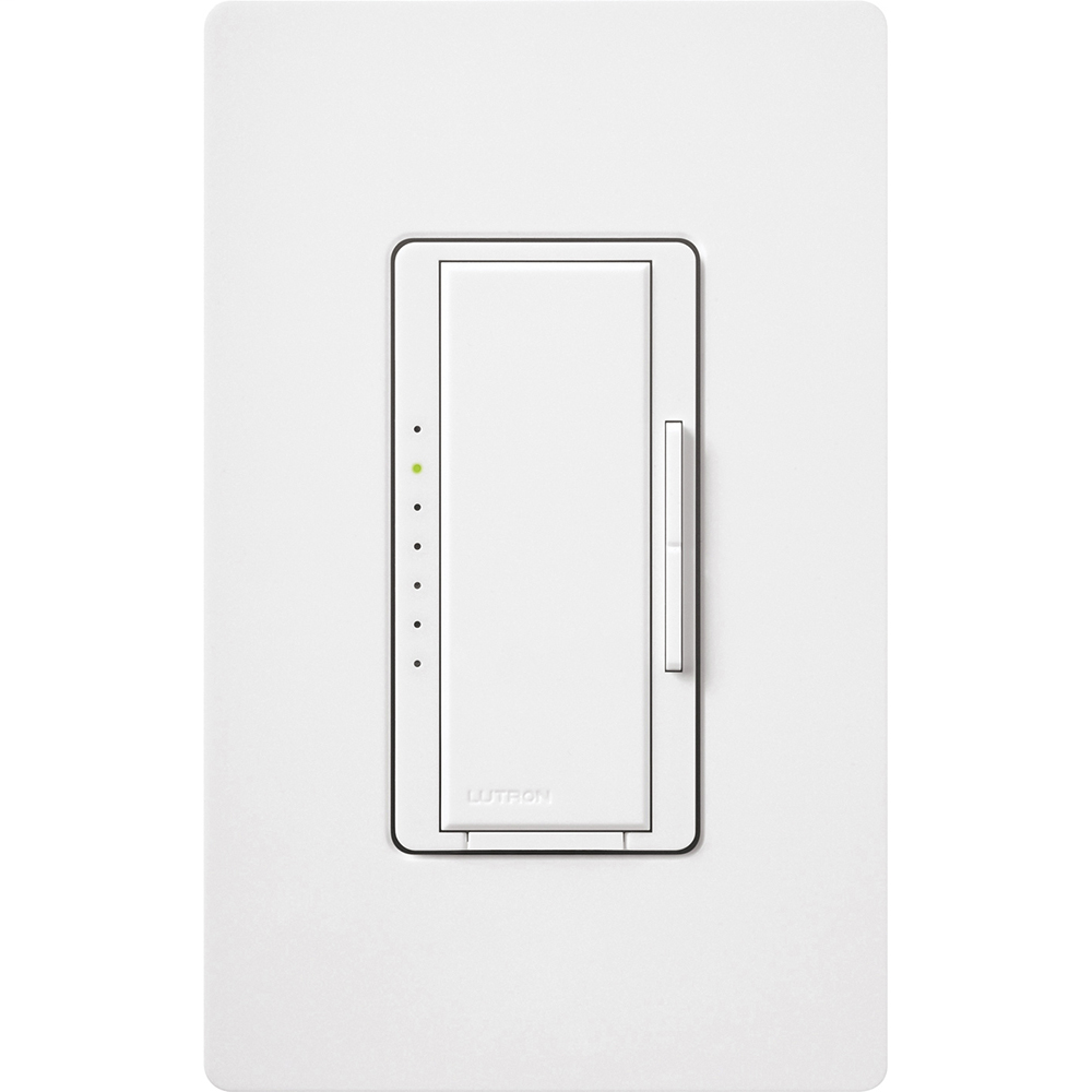 Lutron MA-1000-WH 1000 W 120 Volt White 1-Pole/Multi-Location Incandescent/Halogen Digital Fade Dimmer Lutron MA-1000-WH 1000 W 120 Volt White 1-Pole/Multi-Location Incandescent/Halogen Digital Fade Dimmer
