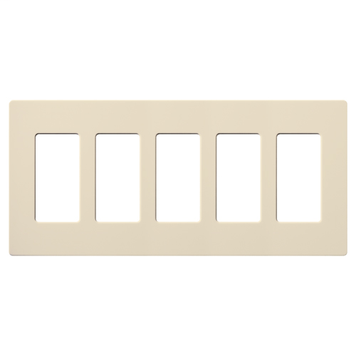 Lutron Electronics SC-5-ES 5-Gang Eggshell Polycarbonate Designer Wallplate Lutron Electronics SC-5-ES 5-Gang Eggshell Polycarbonate Designer Wallplate