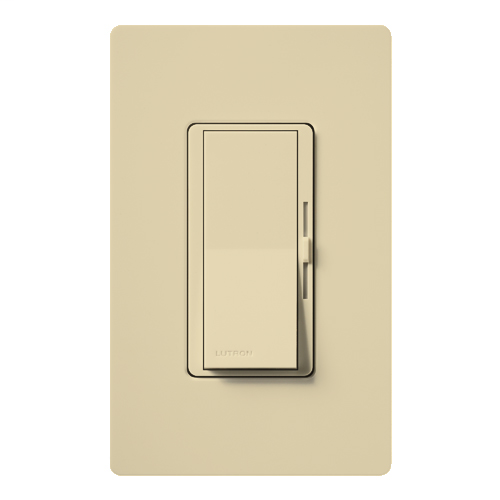 Product image for Lutron DV-603PH-IV Diva Incandescent 600 W 3-Way Ivory Clamshell Dimmer
