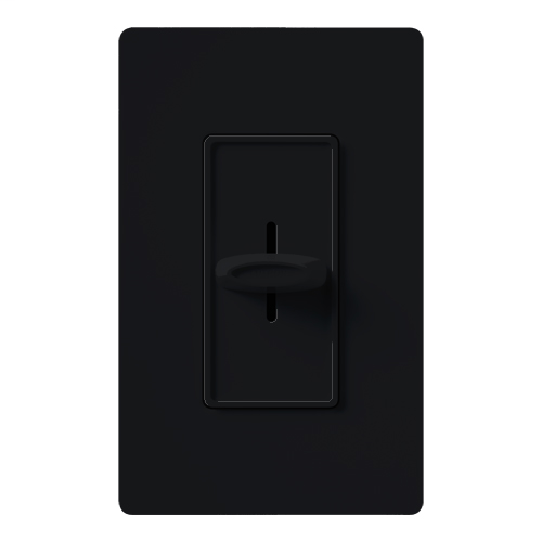 Product image for Lutron Electronics S-600-BL 600 W 120 Volt Black 1-Pole Incandescent/Halogen Slide Dimmer