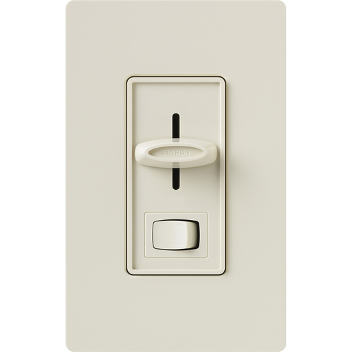 Product image for Lutron Electronics S-600PH-LA 600 W 120 VAC Light Almond 1-Pole Incandescent/Halogen Preset Slide Dimmer with On-Off Switch