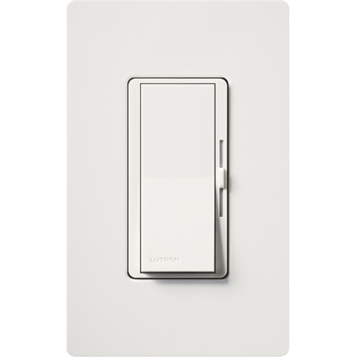 Product image for Lutron Electronics DVW-603PH-WH 600 W 120 Volt White 3-Way Incandescent/Halogen Wall Dimmer